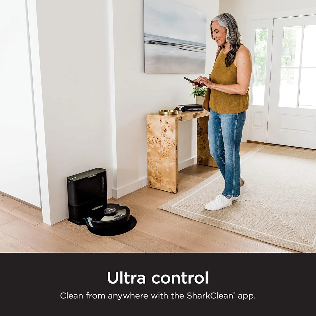 Robot Vacuum & Mop Combo, Powerful Suction, Matrix Plus, 60-Day Debris Capacity, HEPA Bagless Self Empty Base, Sonic Mopping, Home Mapping for Pet Hair - Carpets & Hardfloor, AV2610WA