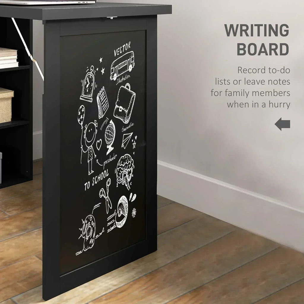 Folding convertible writing desk wall mounted desk cabinet multifunctional home workstation