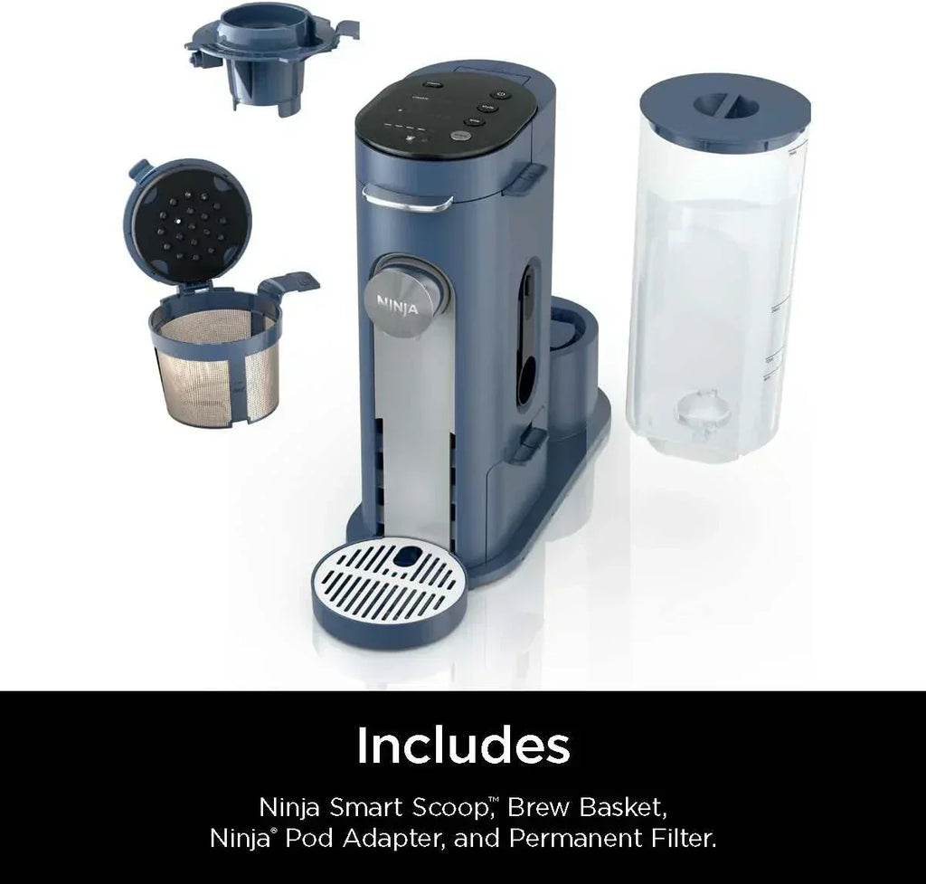 Ninja Pods Grounds Single-Serve Coffee Maker K-Cup Pod Compatible Brews Grounds Compact Design