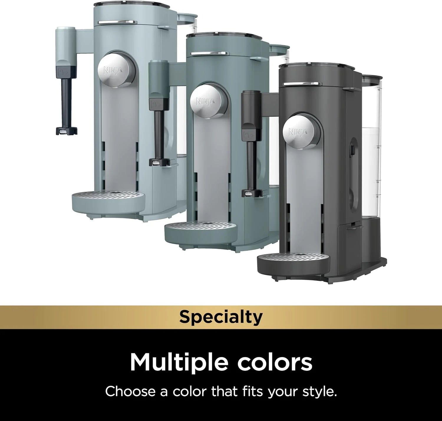Ninja | Coffee Maker | Single Serve |Brew with Coffee Pods & Grounds| Compatible with K-Cup Coffee Pods | 4 Brew Styles, up to 24oz Cup Sizes & 56oz Removable Reservoir | Black | PB051