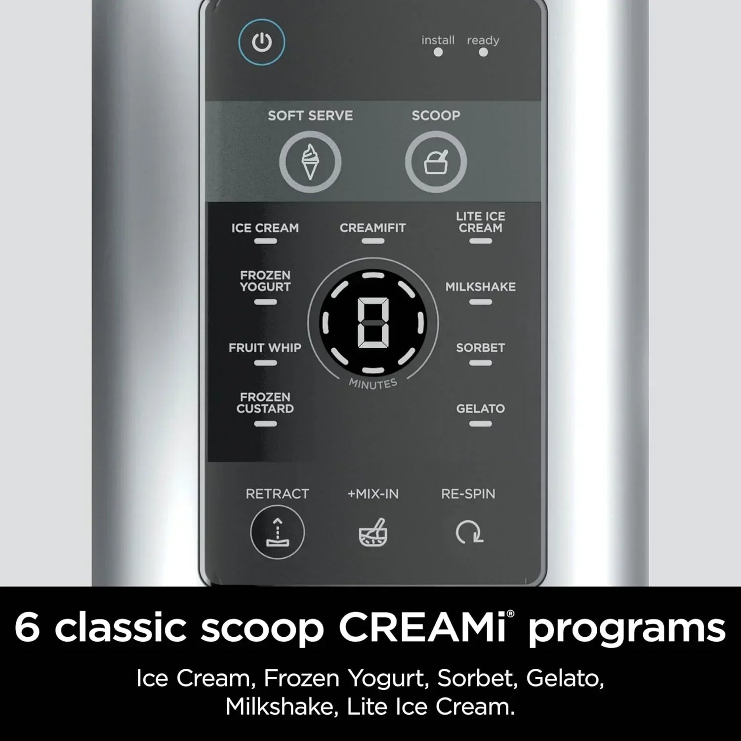 Ninja Swirl by CREAMi Ice Cream and Soft Serve Maker Frozen Yogurt Low Calories Program