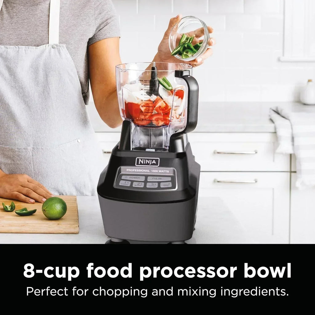 Ninja Mega Kitchen System 1500 Watt 72 Ounce Full Size Blender and 8 Cup Food Processor