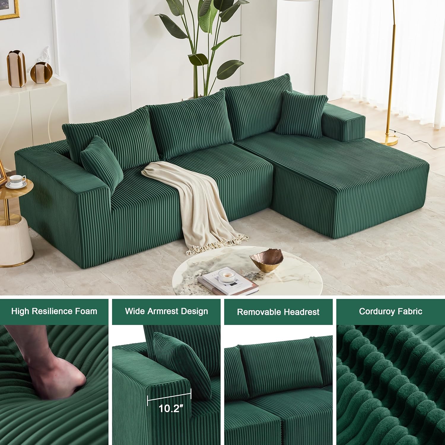 108 inch sectional sofa cloud sectional sofa with deep seat modern sectional L shaped sofa