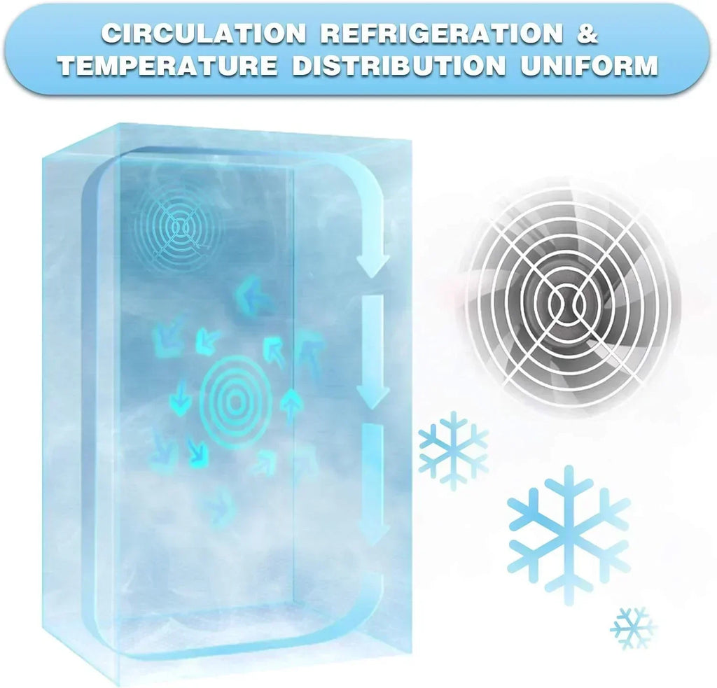 Antarctic Star Beverage Refrigerator Cooler 68 Can Mini Fridge with Glass Door for Beer Drinks Wine