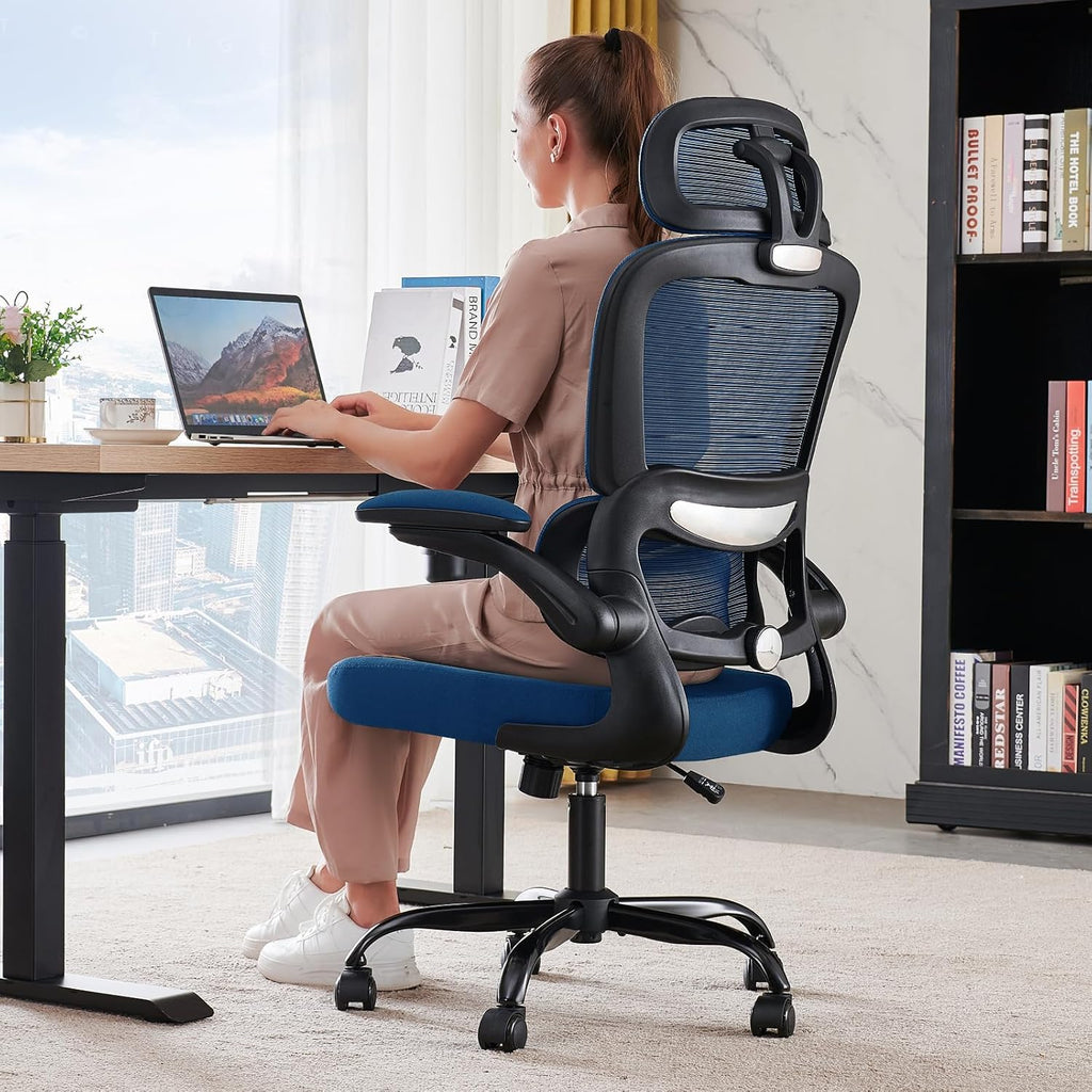 Office Chair Ergonomic Desk Chair 330 lbs Home Mesh Desk Chair Comfortable Gaming Chair