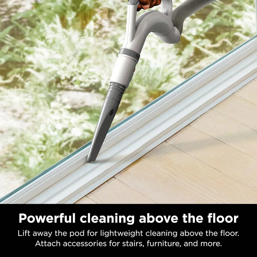 Upright Vacuum Navigator Lift-Away Deluxe Capacity HEPA Filter Swivel Steering Upholstery Tool