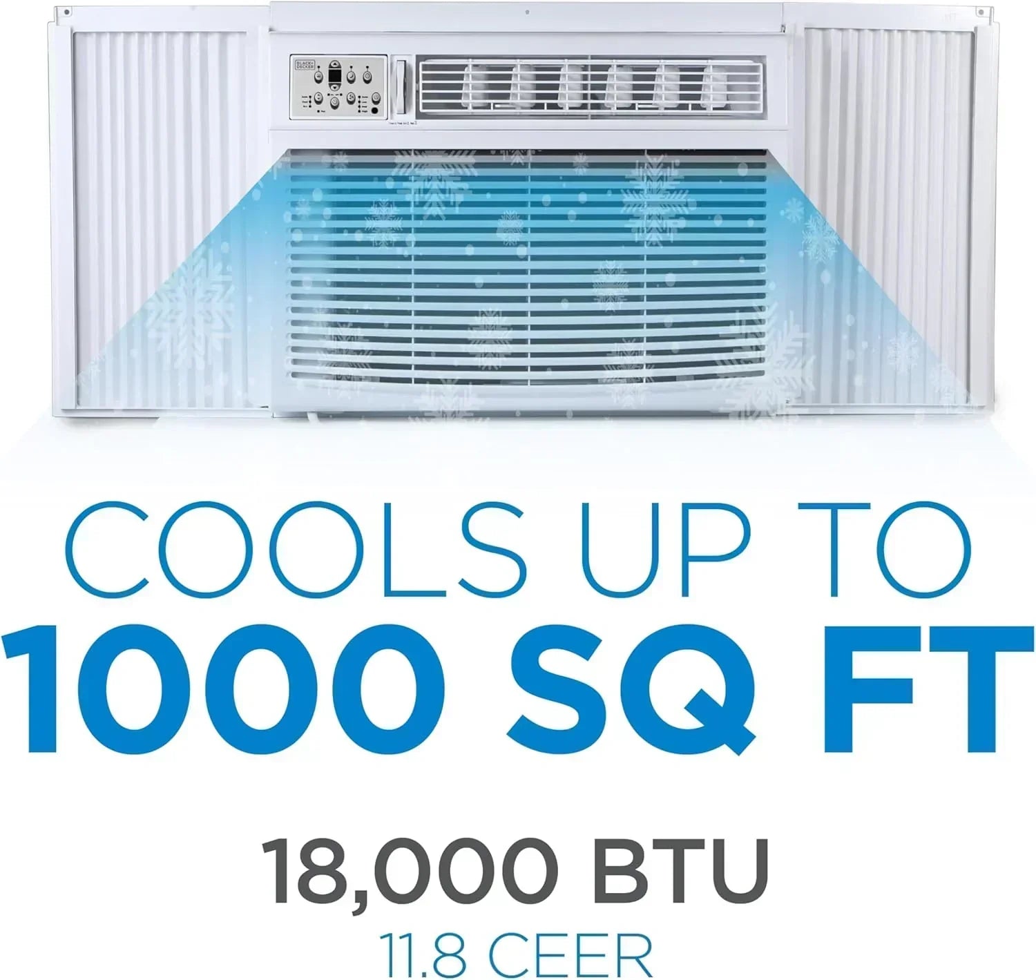 BLACK+DECKER Window Air Conditioner 5000 BTU Cools Up to 150 Square Feet AC Mechanical Controls