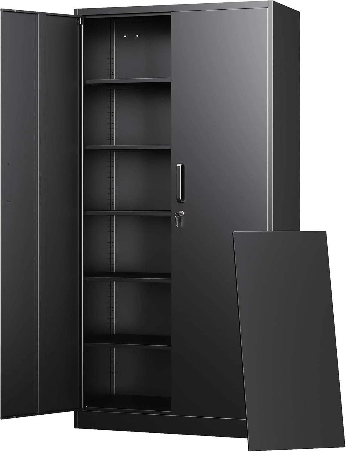 Letaya Metal Garage Storage Cabinets with Lock-72 Tall Tool Organizer Steel Lockers
