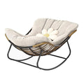 Outdoor Rocking Chair Deluxe Patio Rocking Chair Indoor Outdoor Comfy Rocker Chair