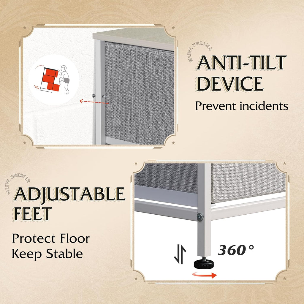 Storage Organizer Unit 11 Fabric Bins Storage Drawers Organizer Steel Frame Tall Storage Tower