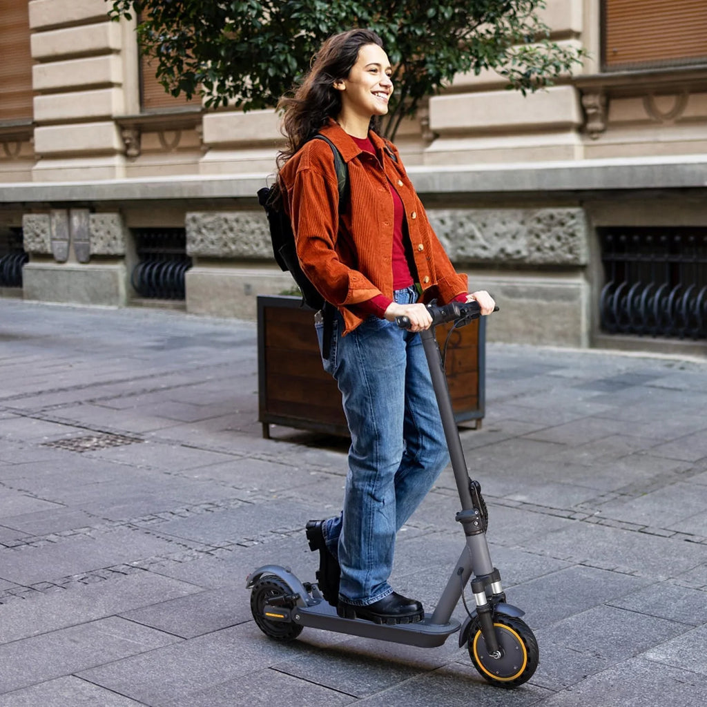 Electric Scooter, 350W/500W Powerful Motor, 8.5/10 Solid Tires, 19/22Mph, 28/21/12 Miles Range,Dual Braking