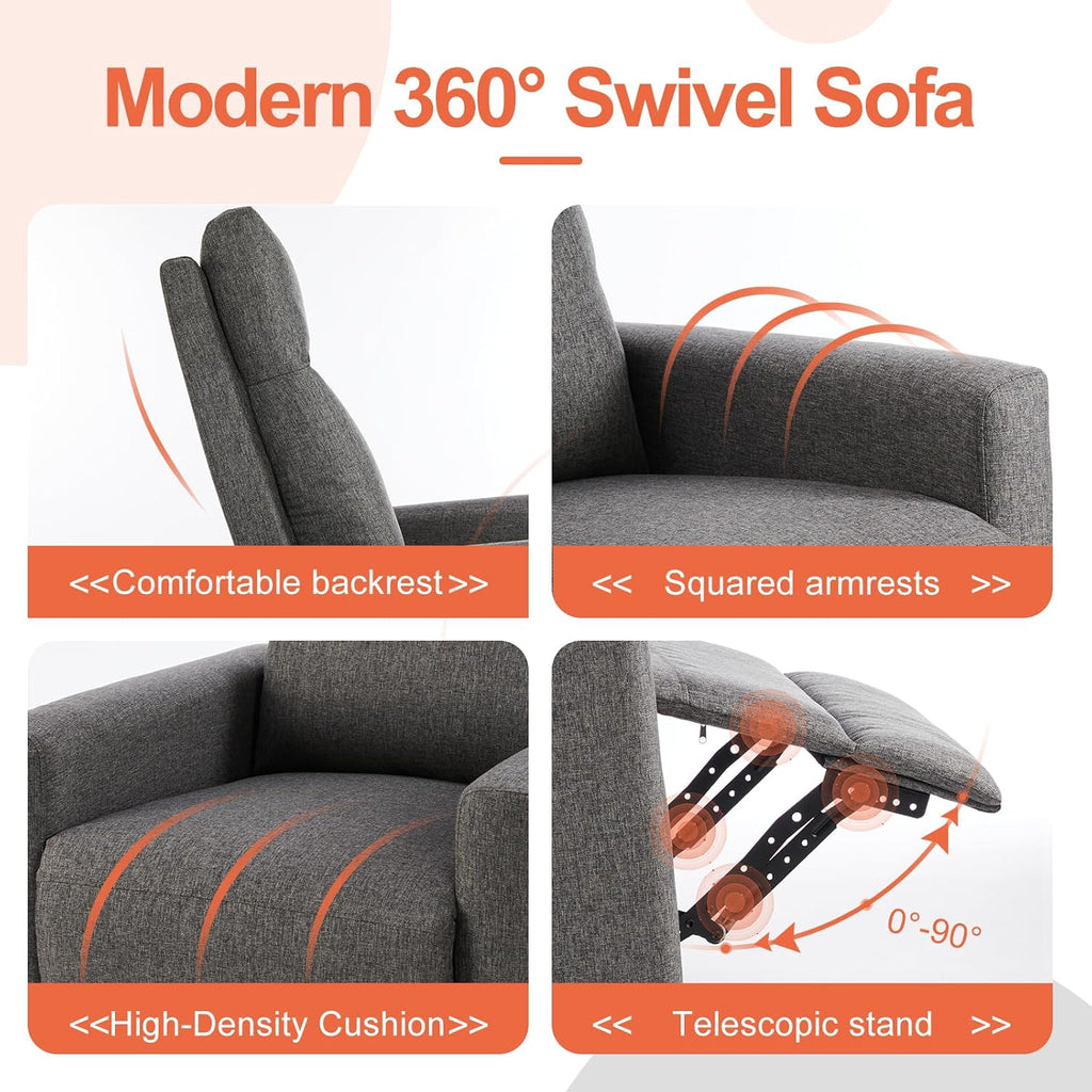Adult massage recliner adjustable home theater seat modern fabric recliner