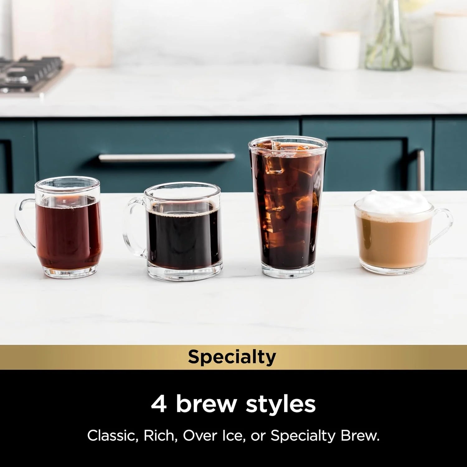 Ninja | Coffee Maker | Single Serve |Brew with Coffee Pods & Grounds| Compatible with K-Cup Coffee Pods | 4 Brew Styles, up to 24oz Cup Sizes & 56oz Removable Reservoir | Black | PB051