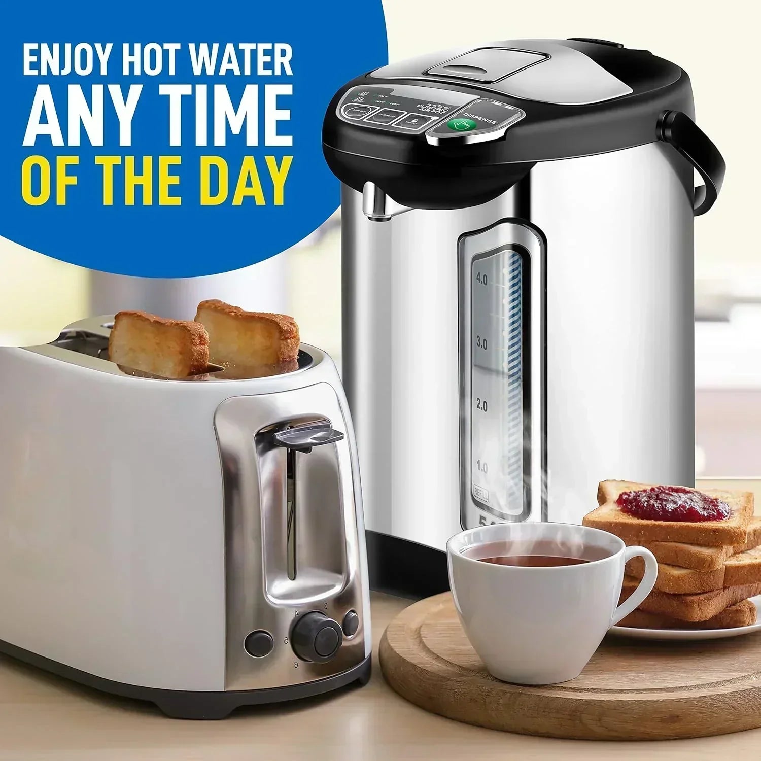 NutriChef Water Heater and Hot Water Dispenser 8L Electric Beverage Dispenser