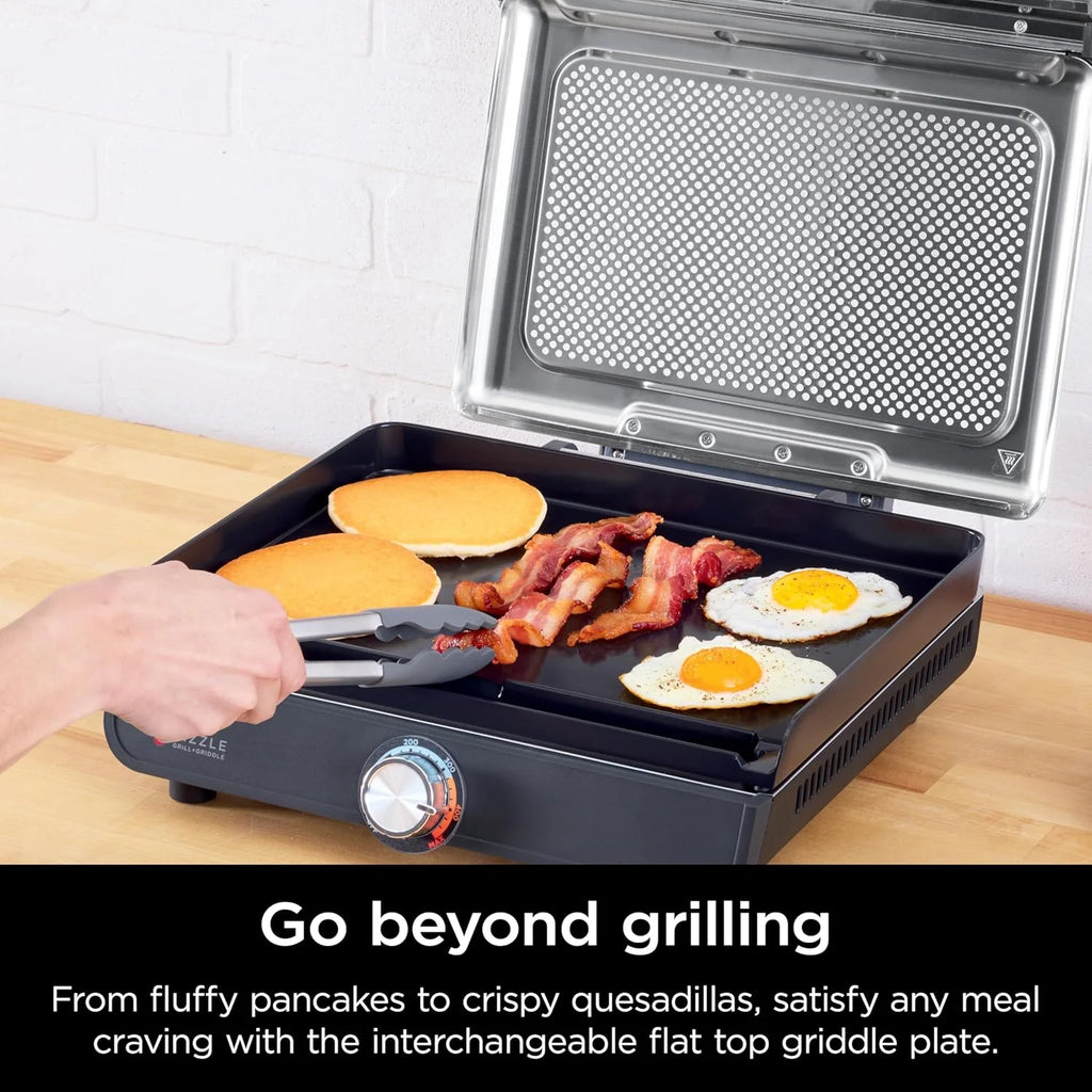 Griddle and Indoor Grill 14�?Electric Grill For Steak Burgers Salmon Veggies Pancake Griddle