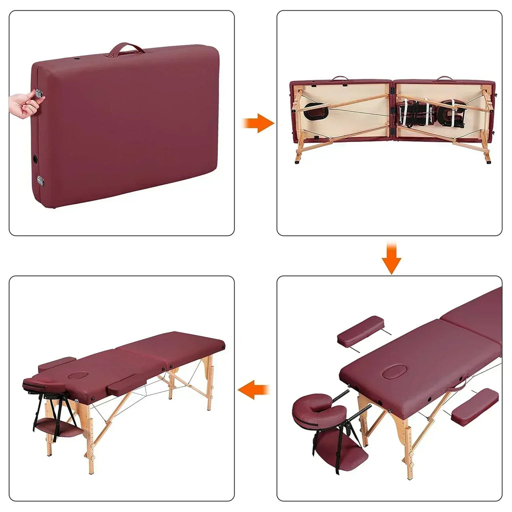 Yaheetech Massage Table Portable Lash Beds Spa Bed Massage Couch Foldable Spa Tables