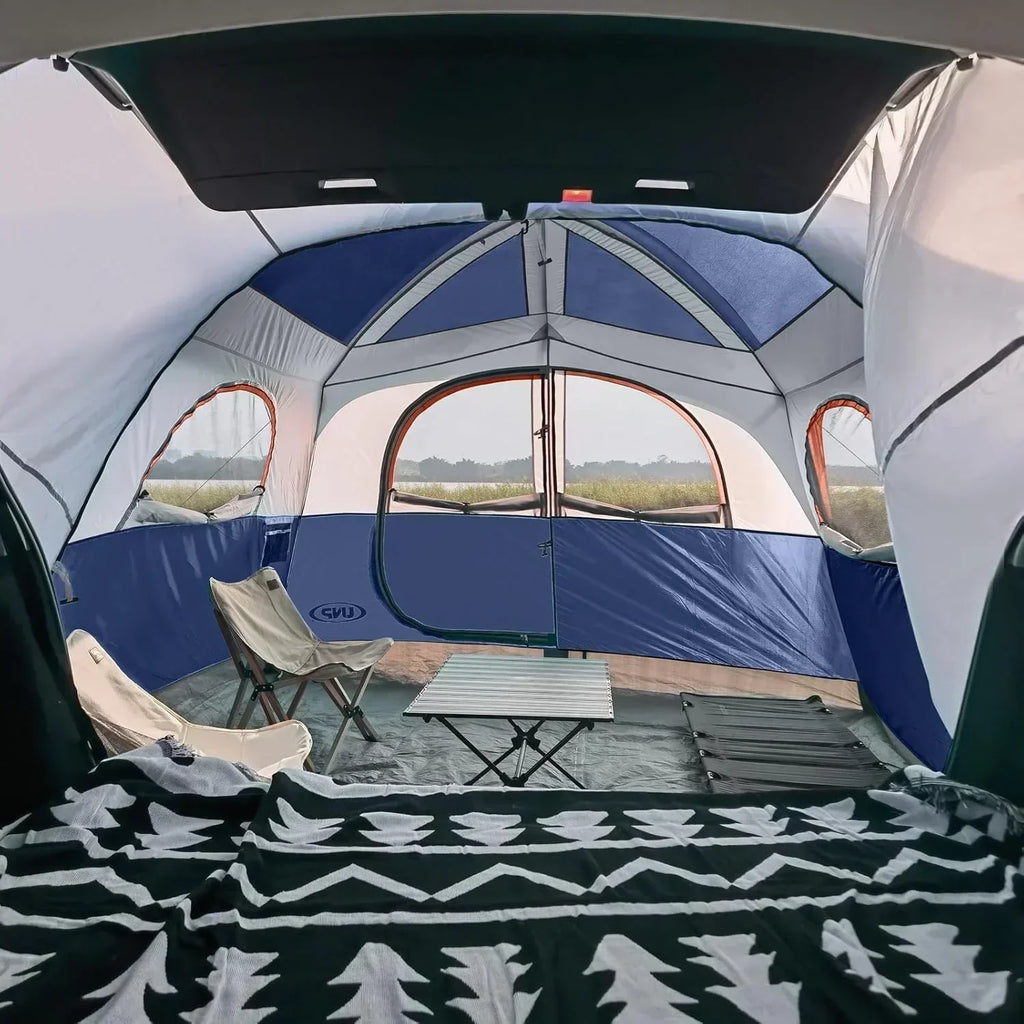SUV Tent for Camping 6-Person SUV Tailgate Tent Easy Set Up with Rainfly 10'x9'x78in
