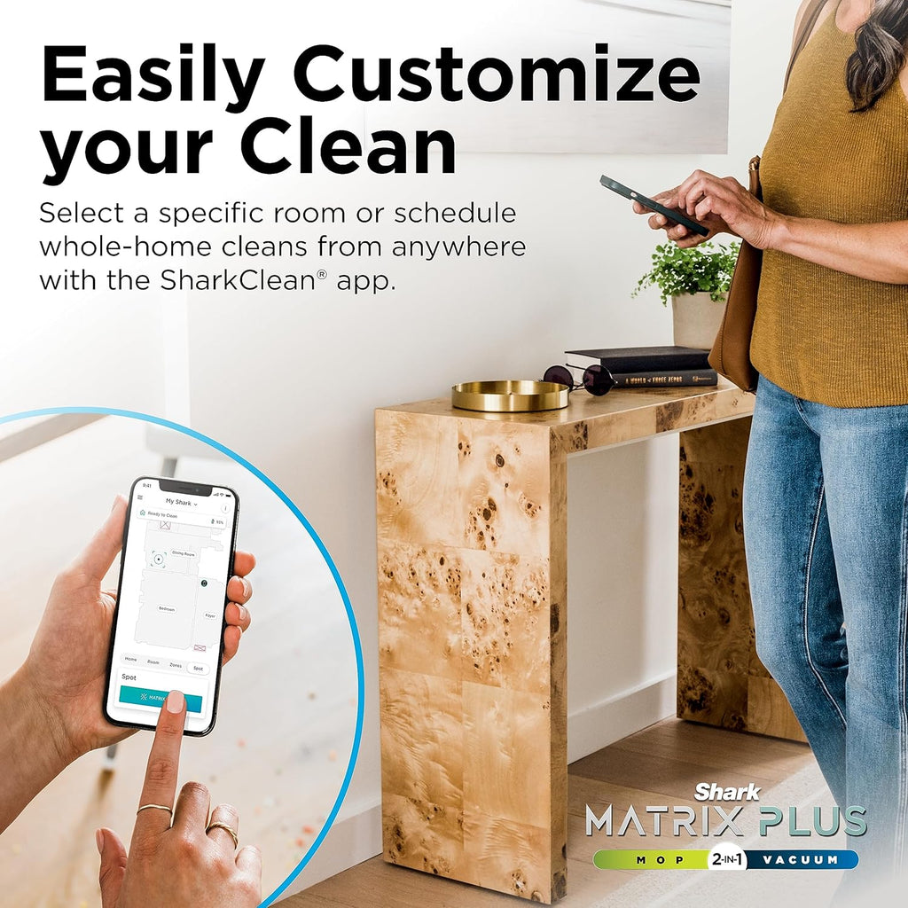 Robotic vacuum cleaner Voice Control Robot Vacuum with Matrix Clean Navigation Home Mapping