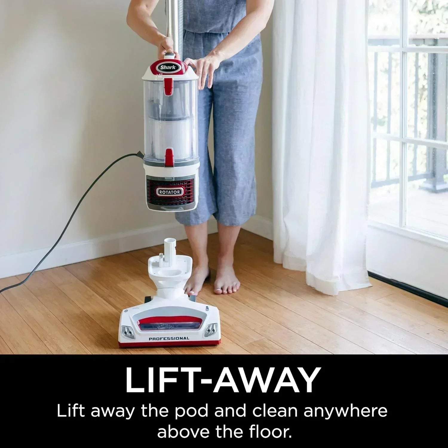Upright Vacuum Navigator Lift-Away Deluxe Capacity HEPA Filter Swivel Steering Upholstery Tool