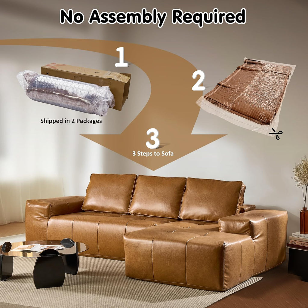 Ovios 104 Cloud Section Sofa L-shaped lounge chair, modern modular sofa