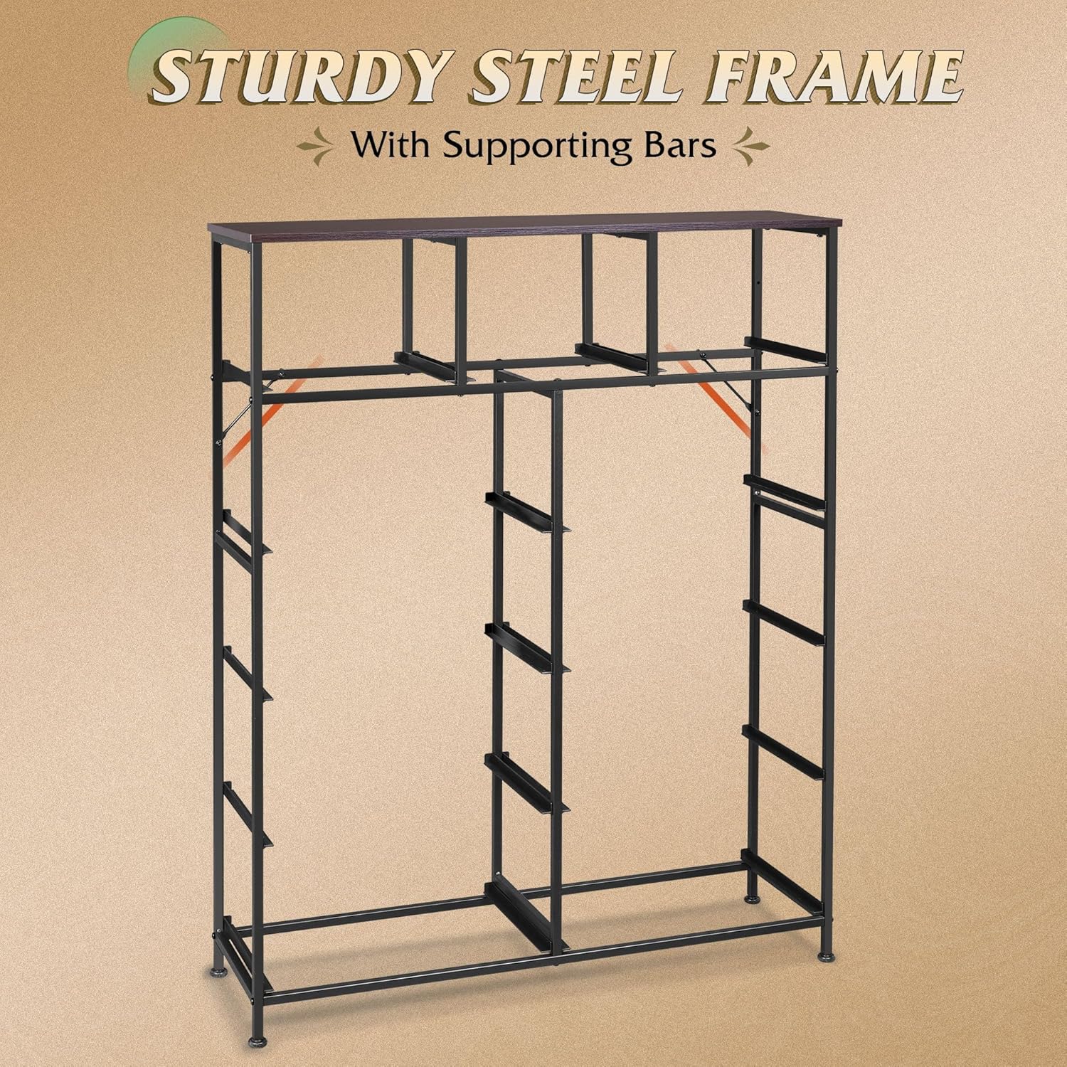 Storage Organizer Unit 11 Fabric Bins Storage Drawers Organizer Steel Frame Tall Storage Tower