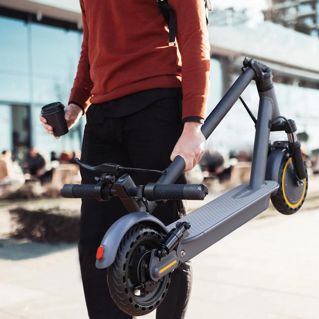 Electric Scooter, 350W/500W Powerful Motor, 8.5/10 Solid Tires, 19/22Mph, 28/21/12 Miles Range,Dual Braking
